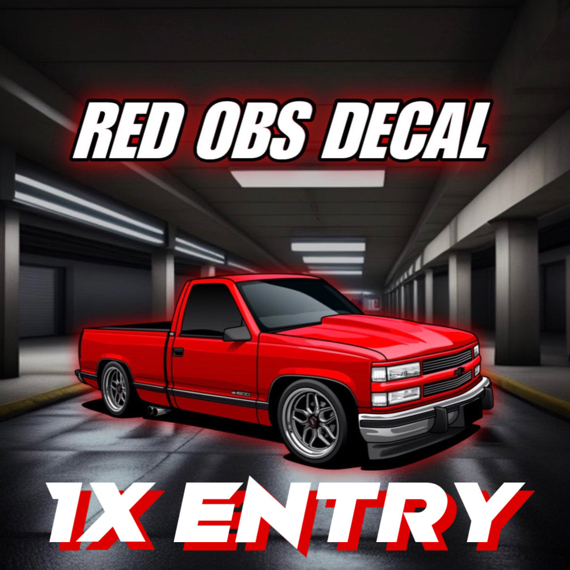 RED OBS STICKER